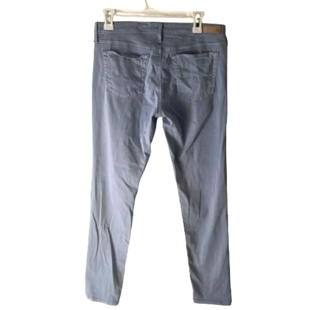 AG Adriano Goldschmied The Stilt Cigarette Pants 30R Cool Light Blue Straight - Picture 4 of 10